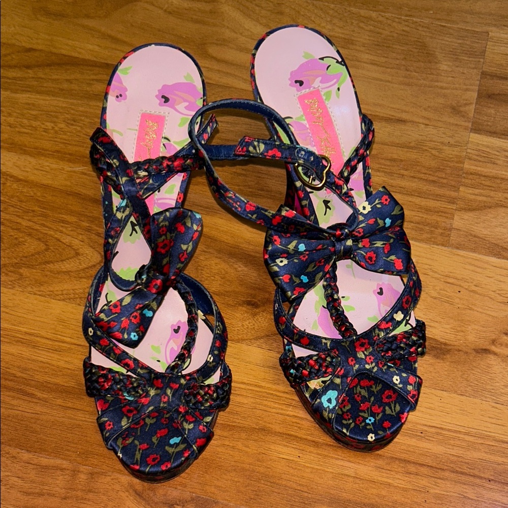 Betsey Johnson Floral Women's Platform Heels